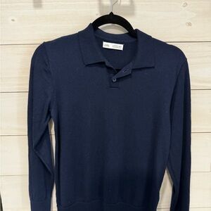 Zara Deep Blue Polo Shirt